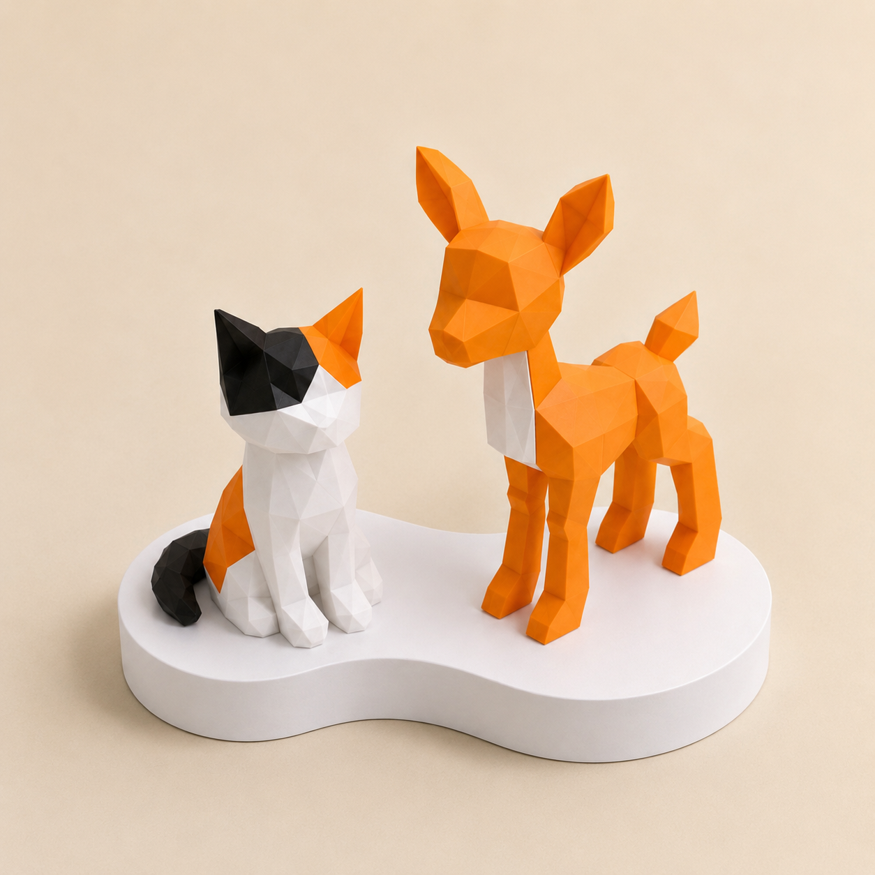 Magnetic Cat & Deer 3D Puzzle Toy Set | STEM Educational Building Blocks Gift