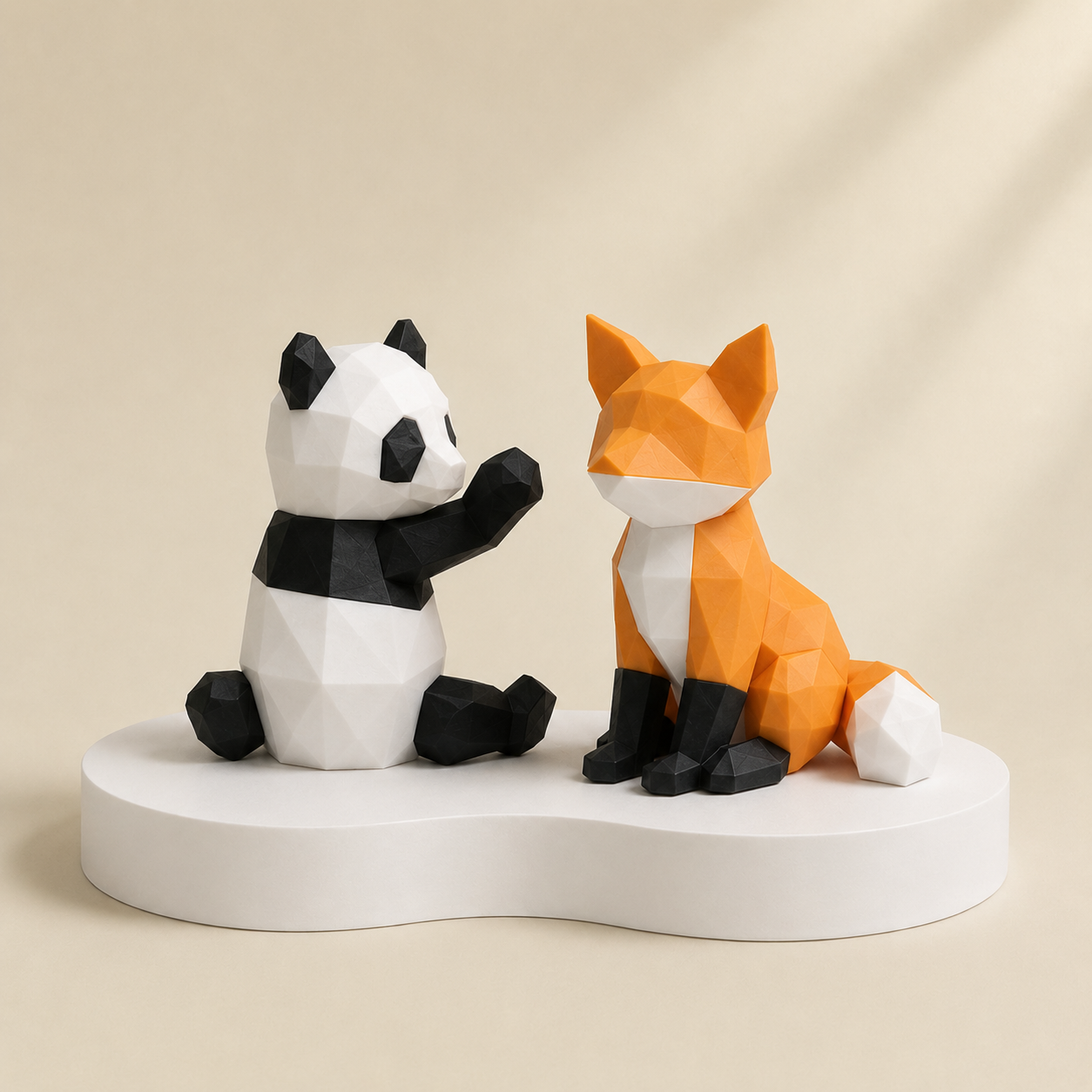 Magnetic Panda & Fox 3D Puzzle Toy Set | STEM Educational Building Blocks Gift