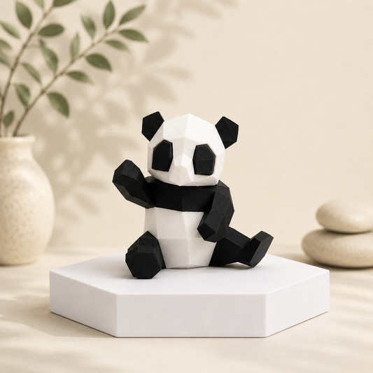 3D Magnetic Panda Puzzle Toy | Reusable STEM Educational Building Kit