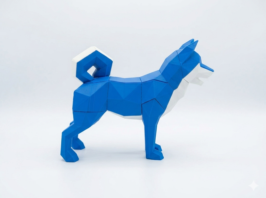Poly Magnetic Puzzle – Dog Shape Edition