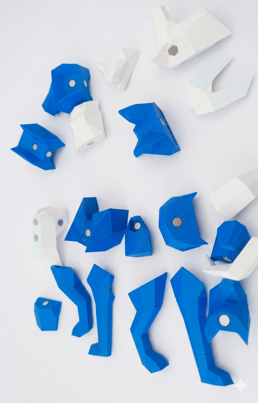 Poly Magnetic Puzzle – Dog Shape Edition