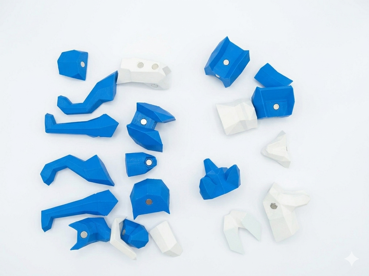 Poly Magnetic Puzzle – Dog Shape Edition