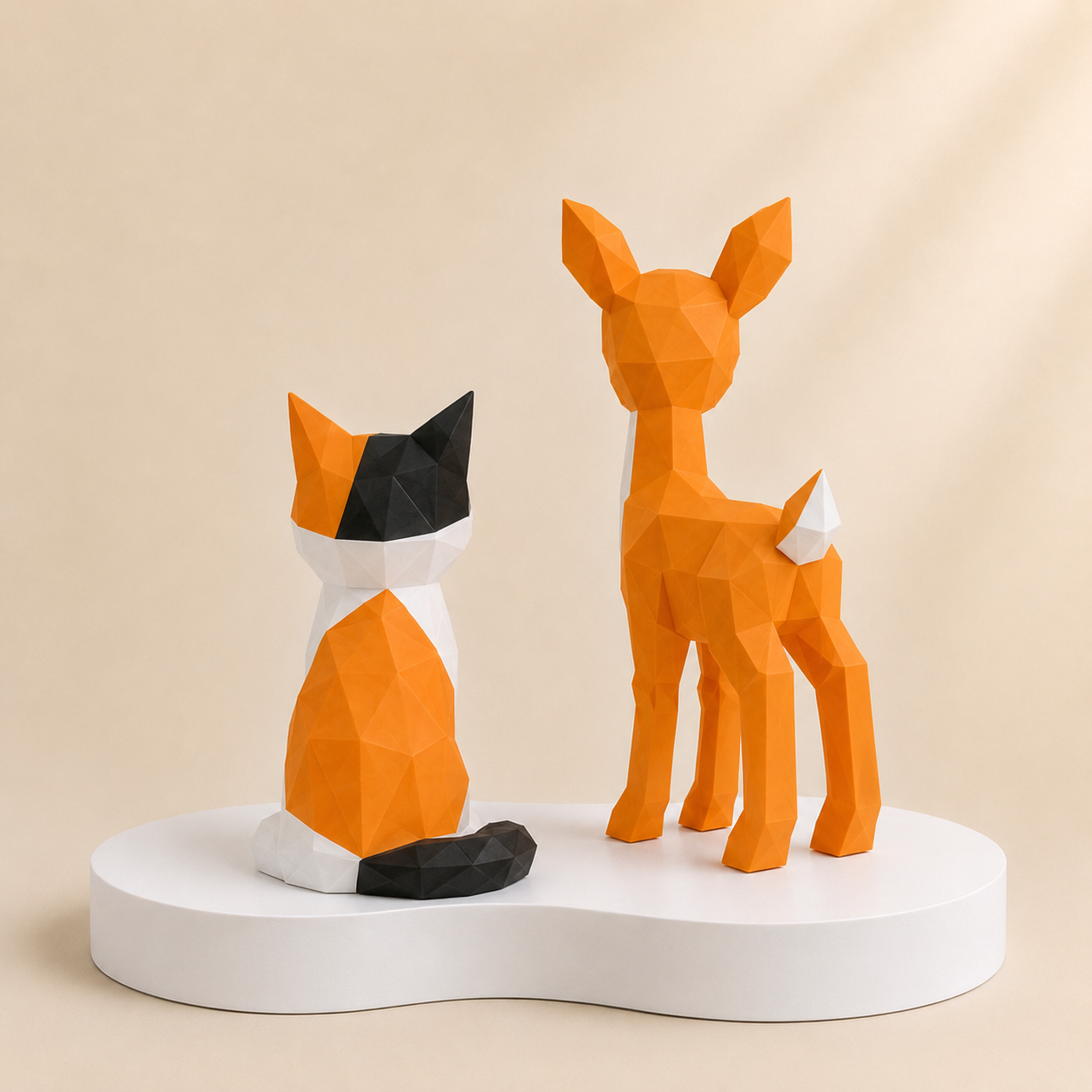 Magnetic Cat & Deer 3D Puzzle Toy Set | STEM Educational Building Blocks Gift