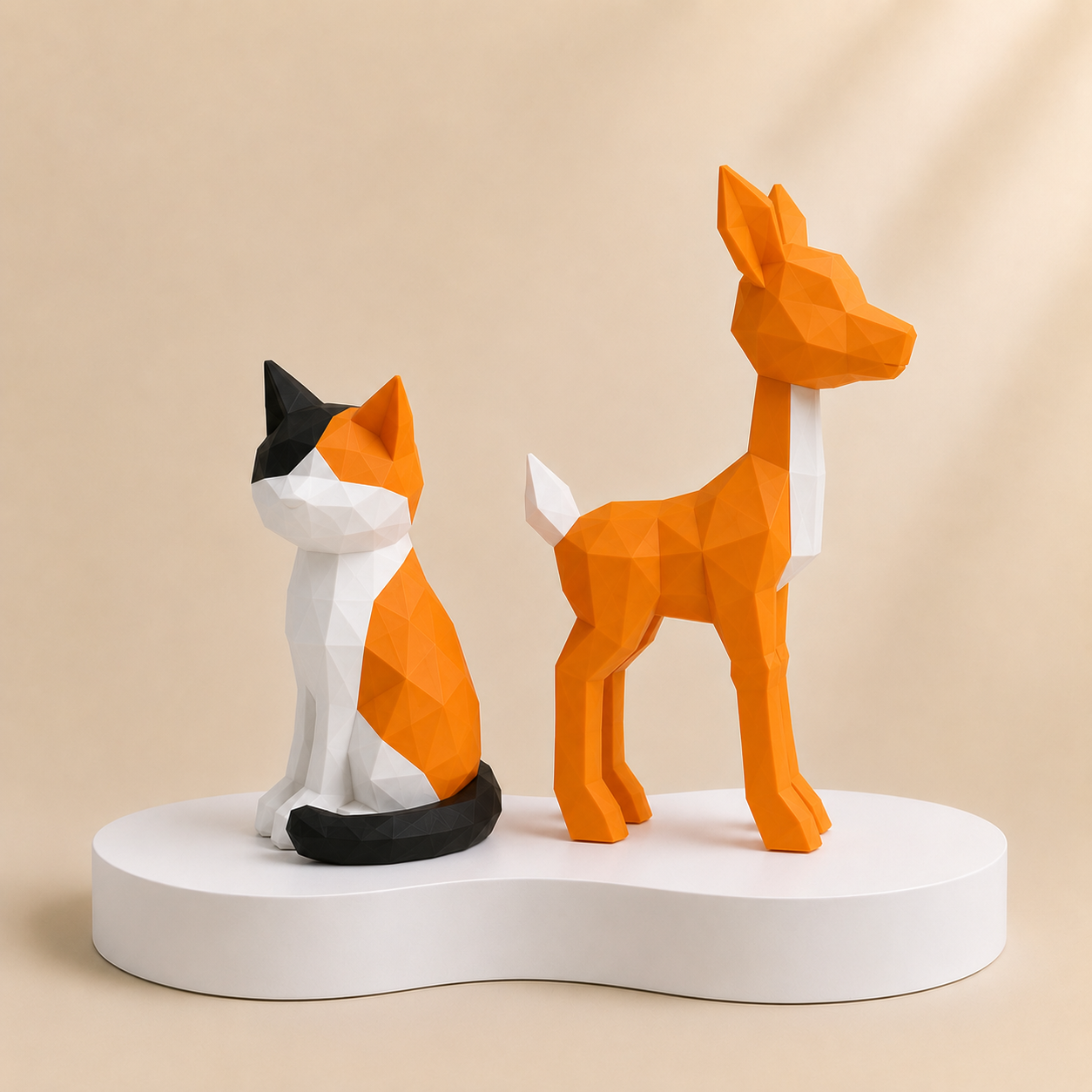 Magnetic Cat & Deer 3D Puzzle Toy Set | STEM Educational Building Blocks Gift