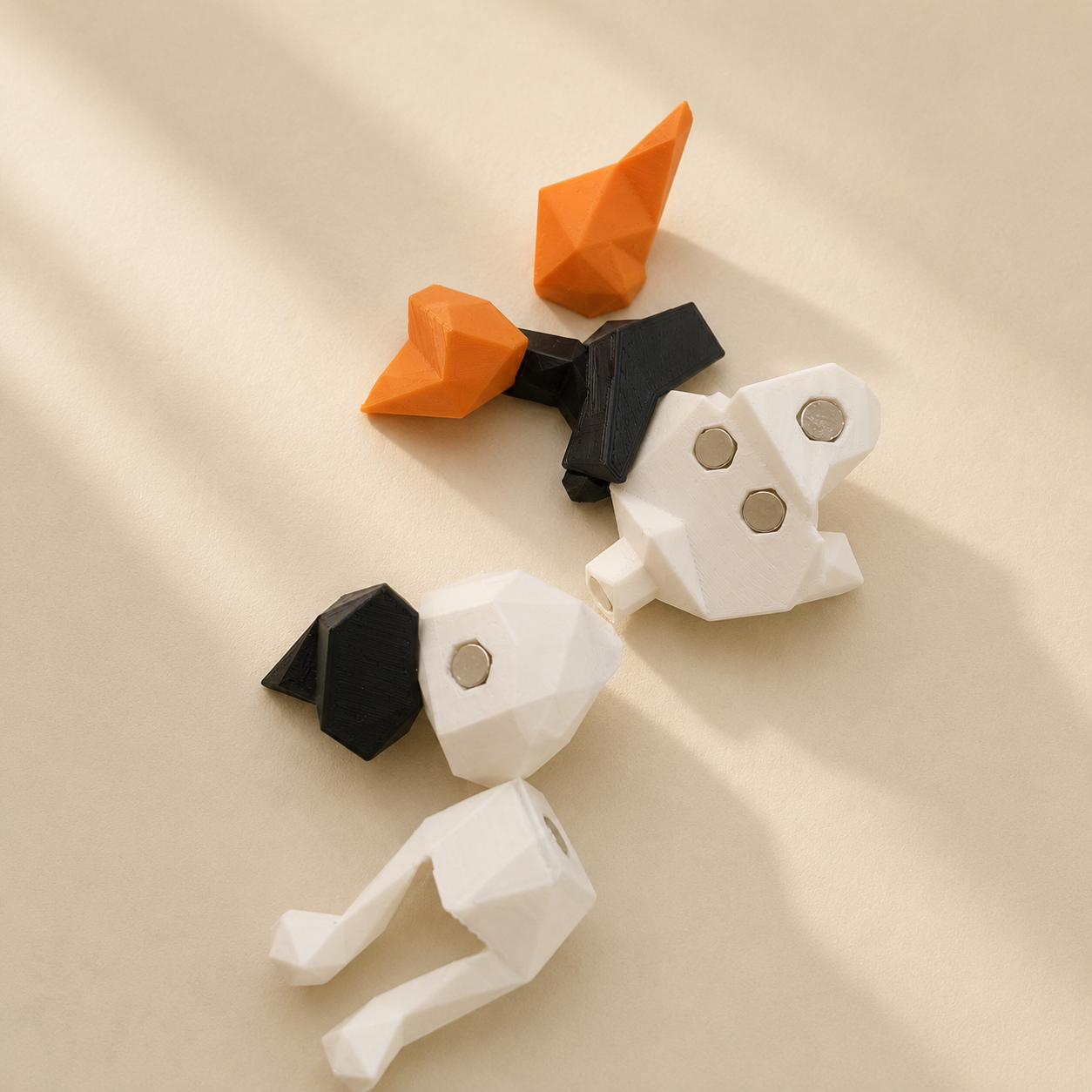 Magnetic Cat & Deer 3D Puzzle Toy Set | STEM Educational Building Blocks Gift