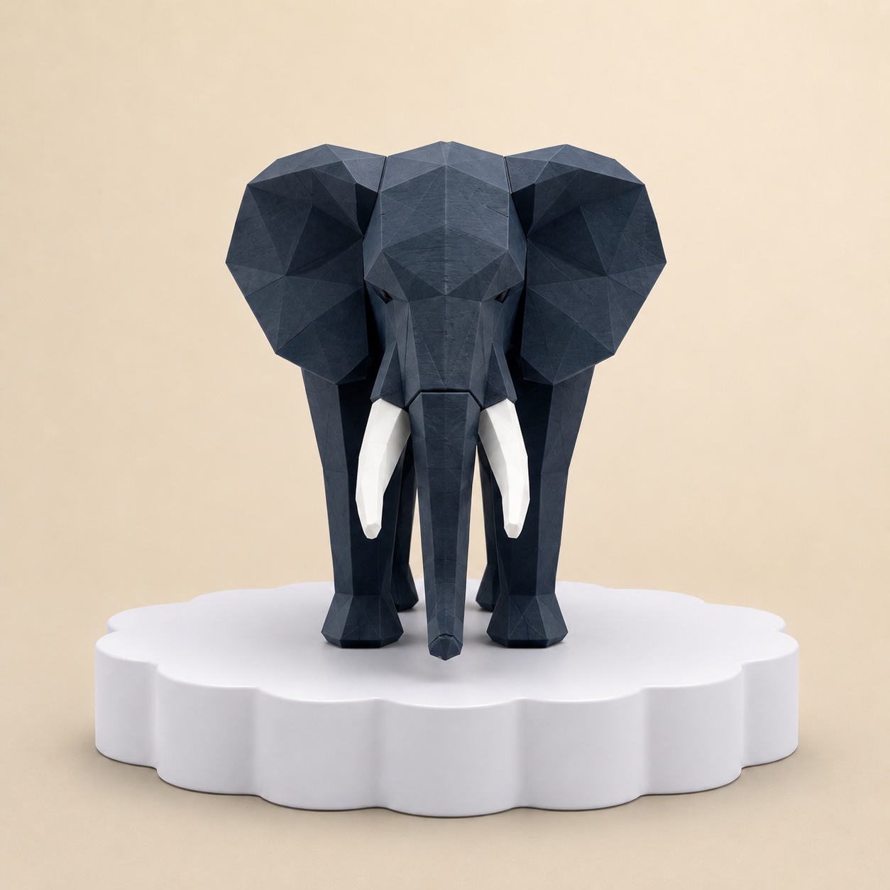 3D Magnetic Elephant Puzzle Toy | Low Poly Animal Building Kit | Educational STEM Toy