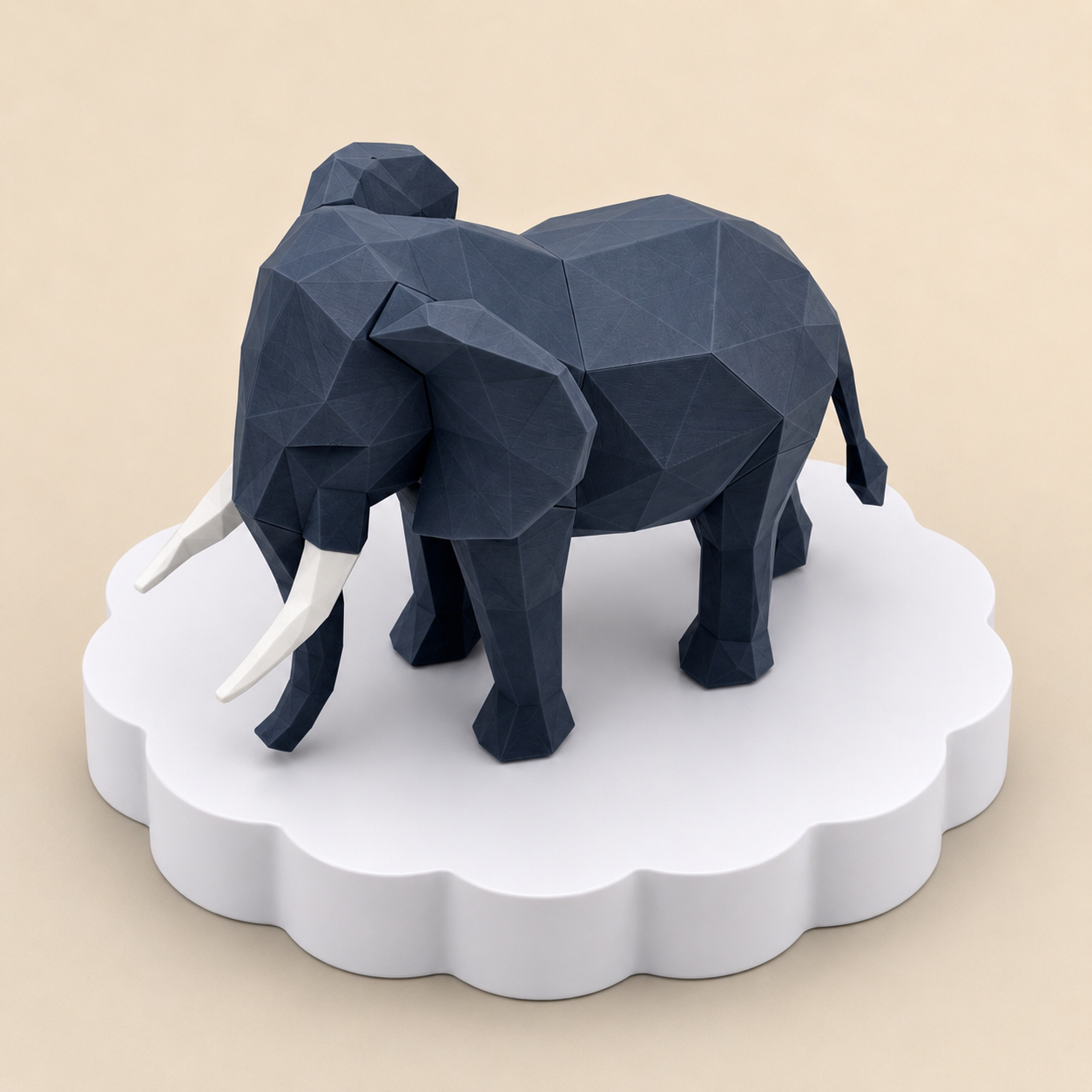 3D Magnetic Elephant Puzzle Toy | Low Poly Animal Building Kit | Educational STEM Toy
