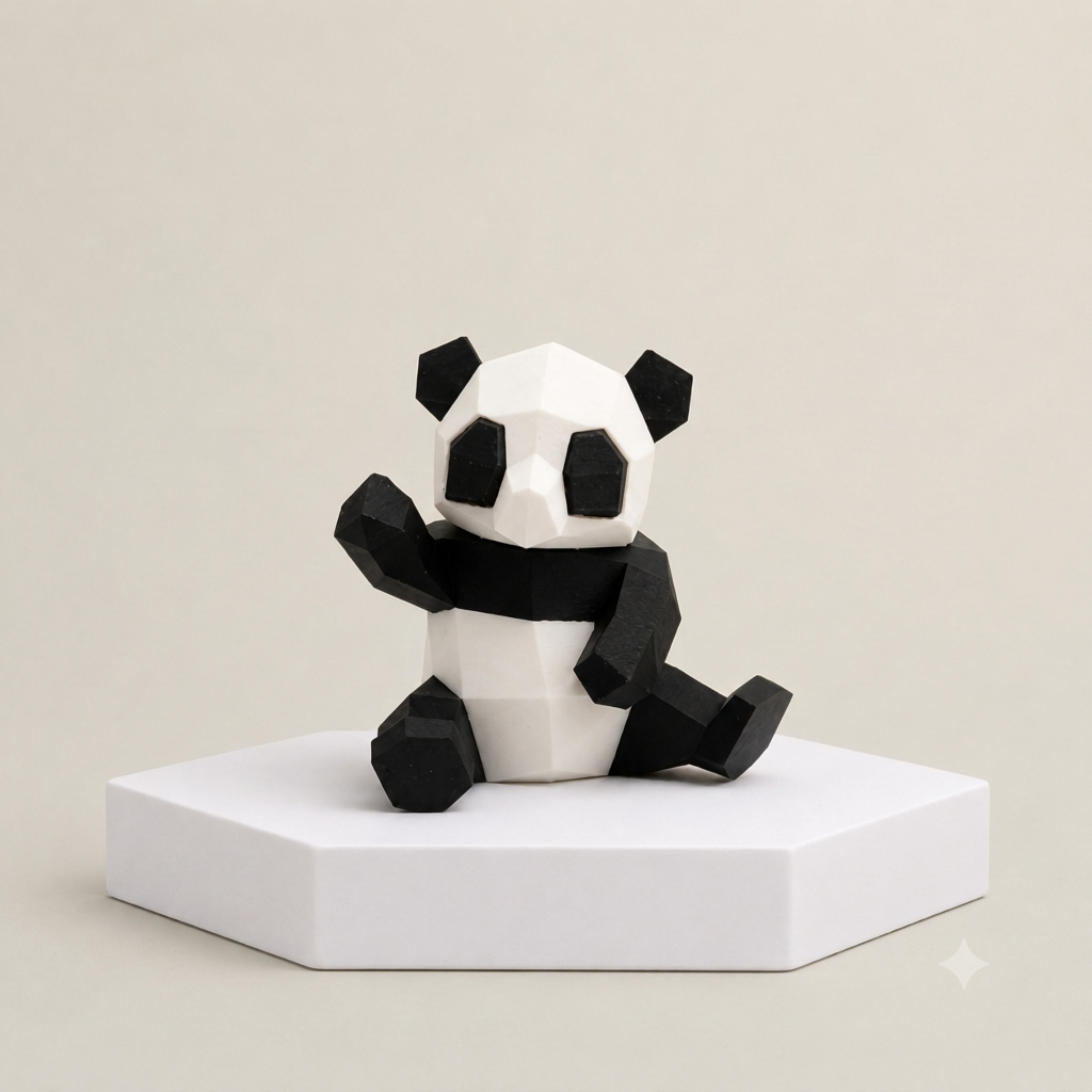 3D Magnetic Panda Puzzle Toy | Reusable STEM Educational Building Kit
