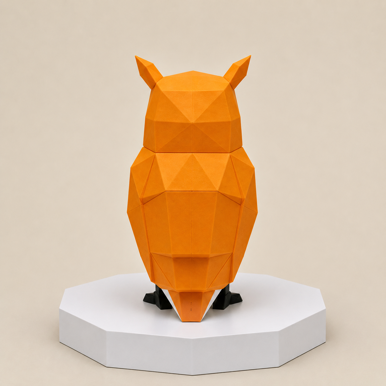 3D Magnetic Owl Puzzle Toy – Low Poly Animal Building Kit