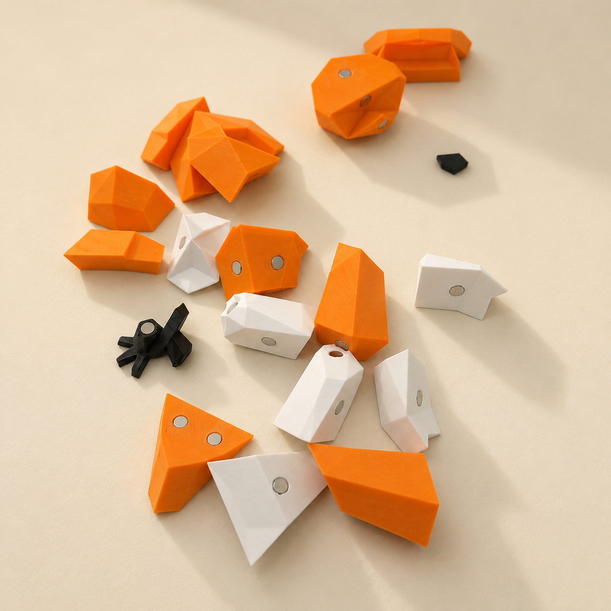 3D Magnetic Owl Puzzle Toy – Low Poly Animal Building Kit