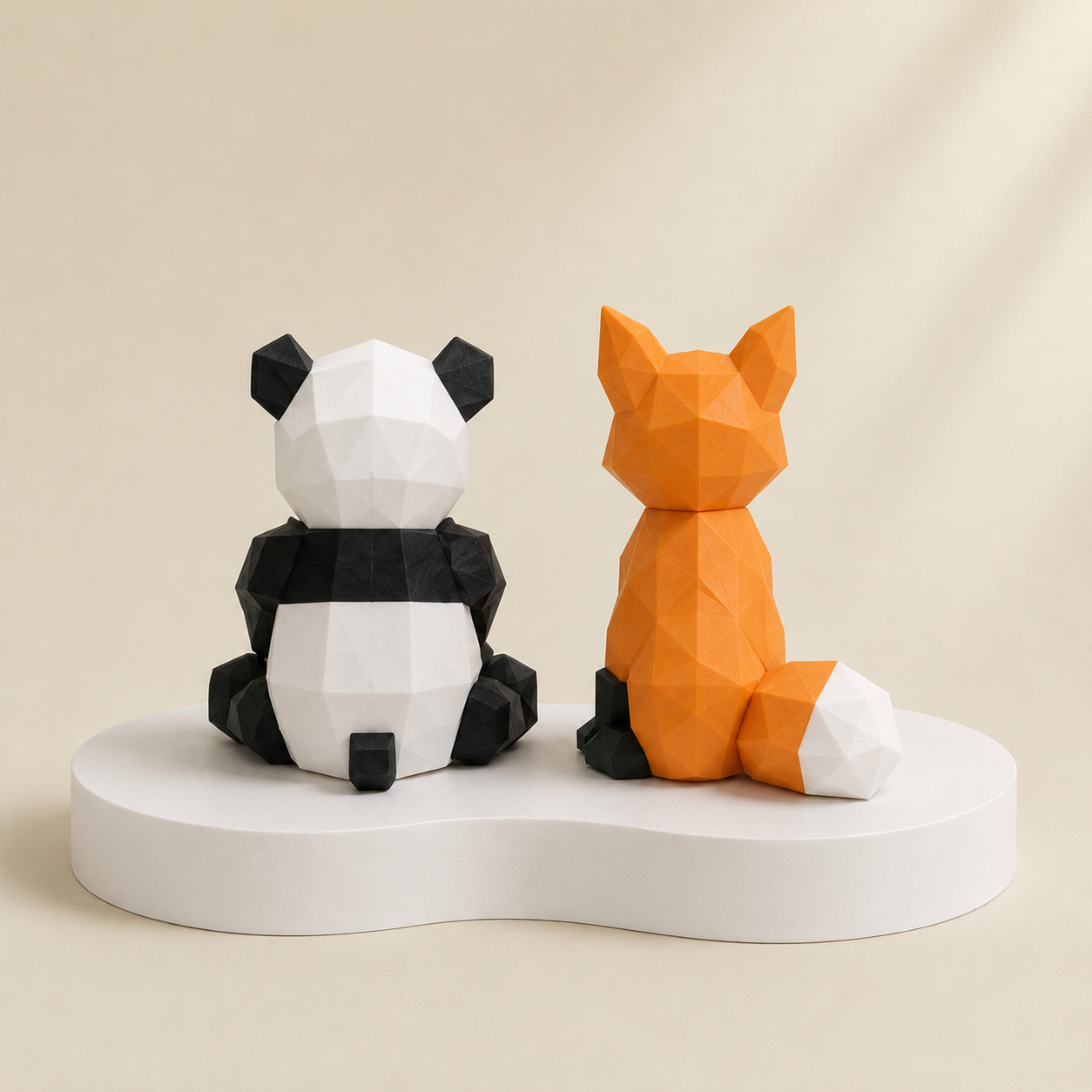 Magnetic Panda & Fox 3D Puzzle Toy Set | STEM Educational Building Blocks Gift